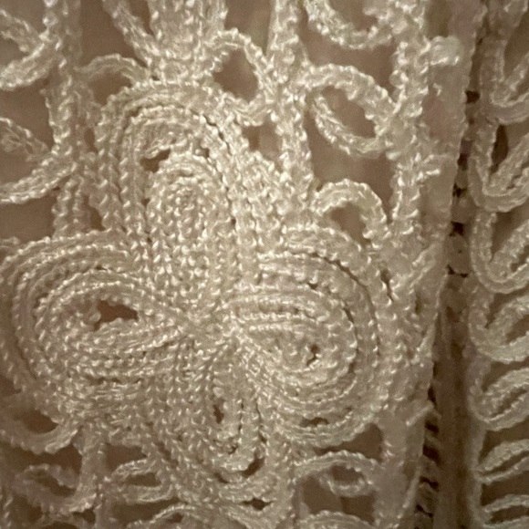 Dialogue lace‎ like macrame style lined jacket SzL - Picture 4 of 10